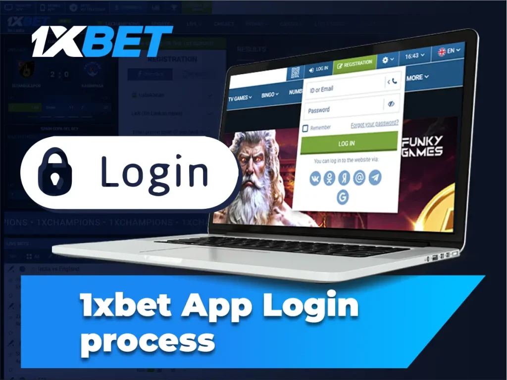 1xbet App Login process